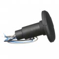 Attwood 910r3pb-7 Lightarmor Plug-in Light Base For Pole Lights 3-pin Round Composite Black Low-profile 