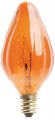 Satco S3374 120v Candelabra Base 25-watt F10 Light Bulb Amber