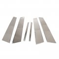 Secosautoparts 250192 6pcs Chrome Door Pillar Trim Stainless Steel Compatible With Kia Optima Sedan 2011-2015