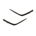 Rear Bumper Cover Molding Pair For Hyundai Santa Fe 2017 2018 2019 Primed With Satin Nickel Reflector Trim Abs Plastic 