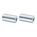 2 Pcs Galvanized Steel Spacer 3 8 Bore X 4 Od 1-1 Length Unthreaded Standoff Bushing Plain Finish Round Metal Fits M12 Screws 