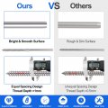 60 Pack Stainless Steel Cable Railing Lag Swage Screws 30 Pairs Left And Right Handed Thread For 1 8 In Deck Kit Wood Posts