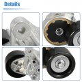 X Autohaux Drive Belt Tensioner Assembly For Toyota Tundra Sequoia Land Cruiser 89378 16620-0s010 Metal Black Silver Tone