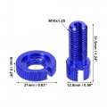 X Autohaux 4 Pcs M10 Brake Clutch Cable Line Adjuster Screw Adjusting Bolt With Slotted For Motorcycle Bike Scooter Aluminum