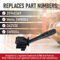Headlamp Dimmer And Turn Signal Switch Blinker Lever Replaces D6253e Sw8004 20940369 Compatible With Chevy Malibu Pontiac G6