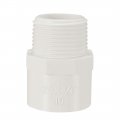 Uxcell 25mm Slip X 3 4 Pt Male Thread Pvc Pipe Fitting Adapter Connector For Cold-water Pressure Distribution Systems 5pcs