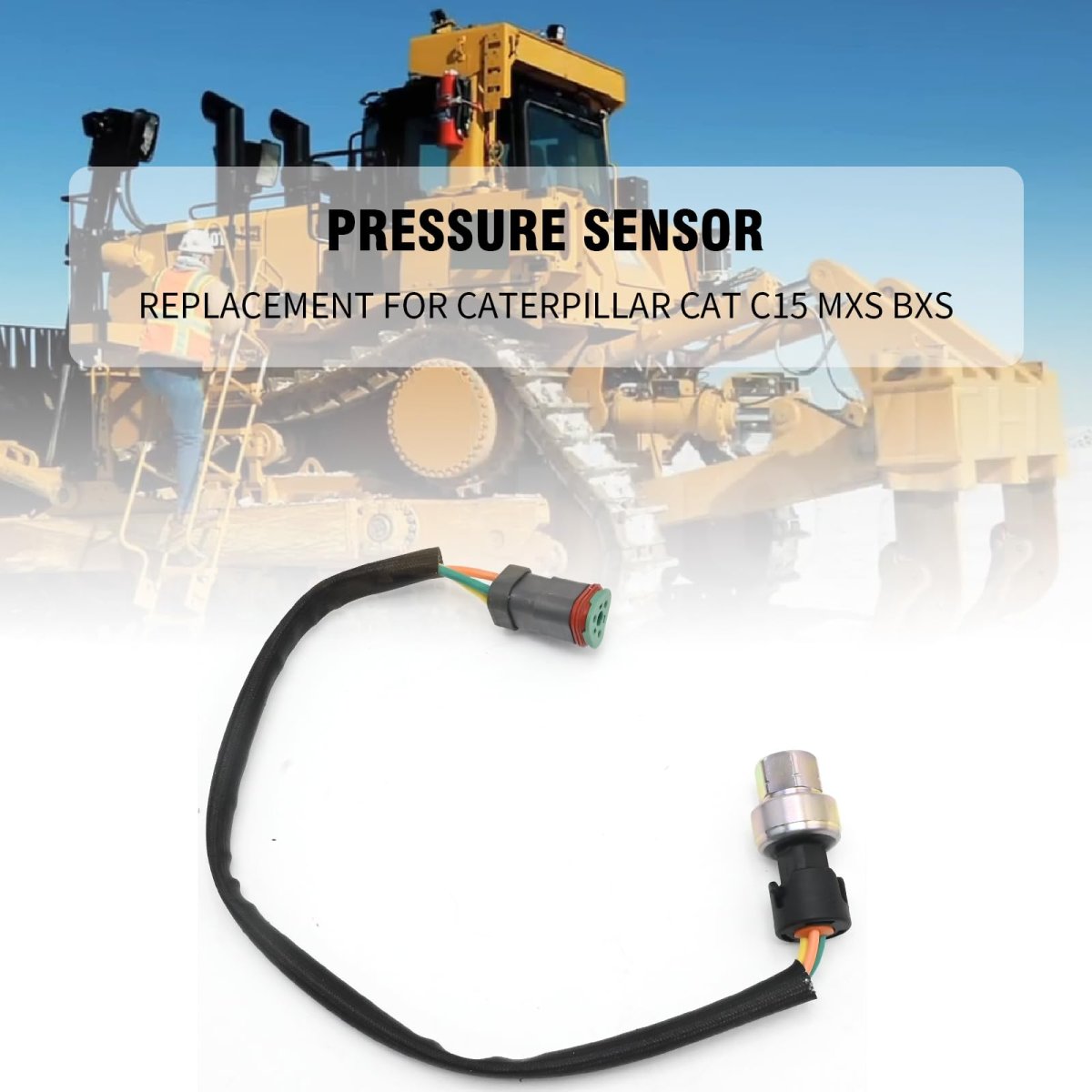 1946725 Oil Pressure Sensor For Caterpillar Cat C15 Mxs Bxs Nxs C-15 Replaces 194-672 Oil Pressure Sensor For Caterpillar Cat