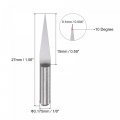 Uxcell Wood Engraving Router Bit 1 8 3 175mm Shank 0 1mm Tip 10 Degree Solid Carbide Cnc 3d Milling Cutter For Carving Acrylic
