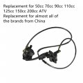 Waltyotur Left Rear Brake Master Cylinder Caliper Assy Replacement For Atv 90cc 110cc 125cc