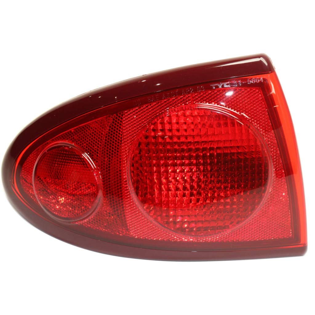 Chevy Cavalier Tail Light Assembly 2003 2004 2005 Driver Side Outer Halogen Red Lens Fits Gm2800160 And 15142168