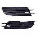 Auto-tech 2pcs Front Lower Bumper Fog Lamp Grilles Cover Replacement For 2012-16 Audi A6 C7 Pre-facelift