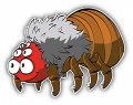 Funny Tarantula Spider Cartoon Keychain Black Premium Leather Chain With 1 In Round Silver Design And Key Ring