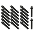 20pcs M14x1 5 Black 65 Mm Extended Bolts For Mercedes-benz C180 C200 C230 2008-2019 