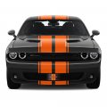 Ipick Image For Dodge Srt 3d Logo In Orange On Stripe Black Carbon Fiber Look Premium Stainless Steel License Plate Design And