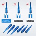 Carmocar 24 Pcs Wheel Spike Lug Nuts Mm X 5 For Chevy Silverado Tahoe 4 4 Tall With 1 Socket Key Blue
