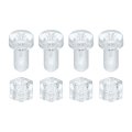 4set Clear Acrylic Screws Kit M6 X 12mm Round Head Phillips Bolts With Hex Nuts And For Machine Accessories Electronic 