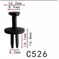 Autobahn88 Push-type Clip Compatible With Ford Taurus Topaz Sable 1989-on Oem N805231s Pack Of 20