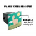 Cute And Fluffy Alpaca Tow Trailer Hitch Cover Plug Insert