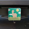 Cute And Fluffy Alpaca Tow Trailer Hitch Cover Plug Insert