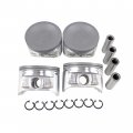 P625 Piston Set Standard Size For 1998-2004 Nissan Altima Frontier Xterra 2 4l L4 Dohc Ka24de Engine 1 2x1 2x2 5 In Without 