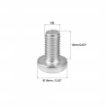 Uxcell M8x16mm Machine Screws Pan Phillips Cross Head Screw 304 Stainless Steel Fasteners Bolts 5pcs