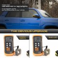 Vipmotoz Led Strip Side Mirror Light Turn Signal Indicator Lamp Replacement For 2014-2022 Toyota 4runner 2013-2018 Rav4 Black