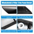 X Autohaux Pair Windshield A-pillar Trim Panel For Kia Soul 2010-2013 Driver And Passenger Outer Side Replaces 861802k500