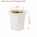 Uxcell 25mm Slip X 3 4 Pt Female Brass Thread Pvc Pipe Fitting Adapter
