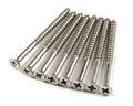 Stainless Steel Wood Screws 9 X 3 Inch 24 Pack 