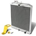 Full Aluminum 2-row 42mm Radiator Bundle With Gold Stay Mount Bracket For Civic 92-00 Del Sol 93-97 Integra 94-01 Manual 