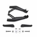 Httmt- Black Rear Passenger Foot Peg Rest Bracket For Yzf R1 R1s R1m 2015-2018 P N Mt390-047-bk