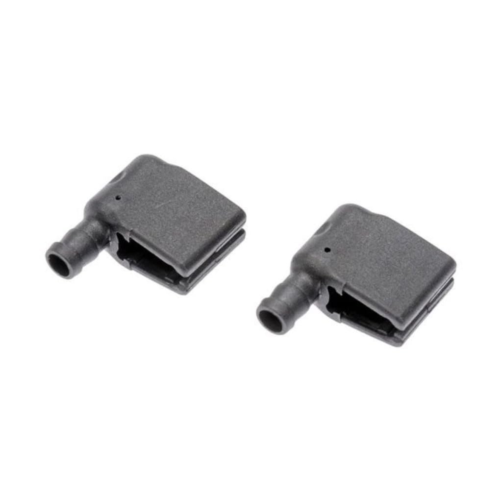 Windshield Washer Nozzle For Mercedes Benz Sprinter 2500 And 3500 2010 To 2022 2 Pieces Black Plastic Replacement 7736022020