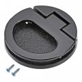 Flush Pull Ring Handle 43 5x7mm 2pcs Plane Drawer Door Black 