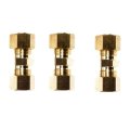 Fuel Line Connector Brass Compression Fitting Straight Female End 1 4 In 5 16 3 8 Alx-pau-rb-800-135-cl360a50 