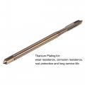 Uxcell Spiral Point Threading Tap M6 X 1 Metric Cobalt Hss High Speed Steel Titanium Plated Machine Straight Flute Thread H2