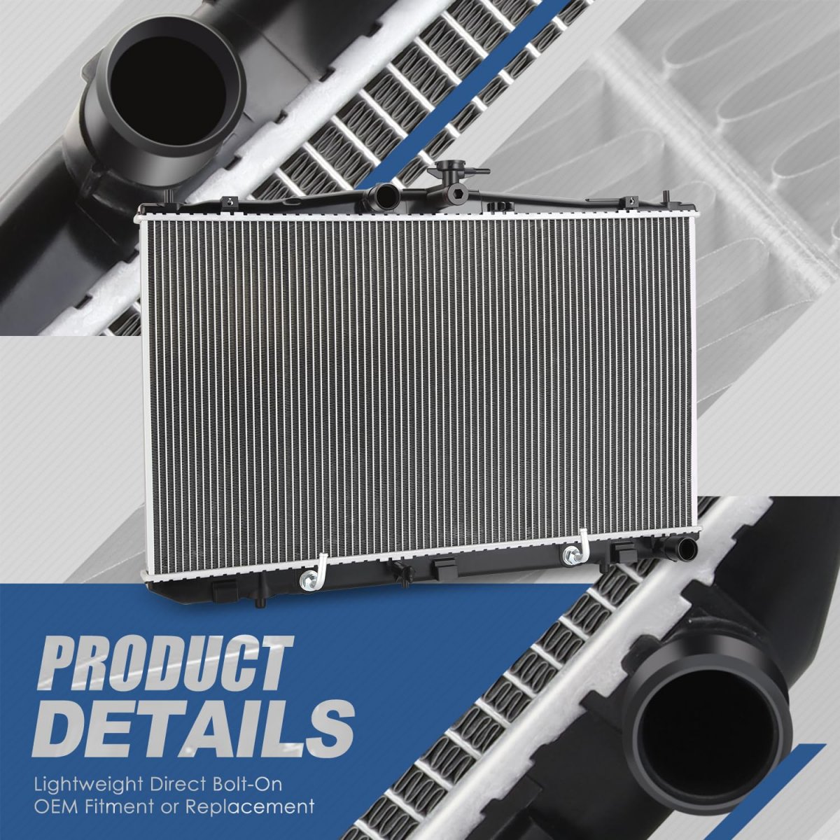Dpi 13207 Factory Style 1-row Cooling Radiator With Tow Package For Lexus Rx350 Rx450h Toyota Sienna 3 5l 2010-2016 Aluminum