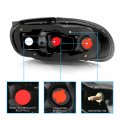 Amerilite Black Replacement Taillights For 90-97 Mazda Miata Passenger And Driver Side