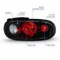 Amerilite Black Replacement Taillights For 90-97 Mazda Miata Passenger And Driver Side