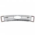 Hecasa Grille Overlay Compatible With 2017-2019 Ford Super Duty F250 F350 F450 Xl Xlt Chrome Snap On Bumper Grill Cover W