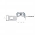 Uxcell 35 64 Emt One Hole Strap Pipe Zinc-plated Steel Reinforced Rib For Fixing On Various Surfaces 50pcs