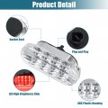 X Autohaux Pair Led Side Marker Turn Signal Lights Assembly White For Vw Mk4 Golf Jetta Gti R32 Passat B5 Red Front Lamp