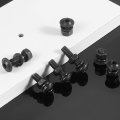 20pcs M6 X 25mm Flanged Button Head Socket Cap Screws 304 Stainless Steel Drive Fasteners Bolts With Nuts Flat Lock Washer 