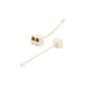 Urbest 2 Pcs Rj11 Male To Female Two Way Telephone Splitter Converter Cable 