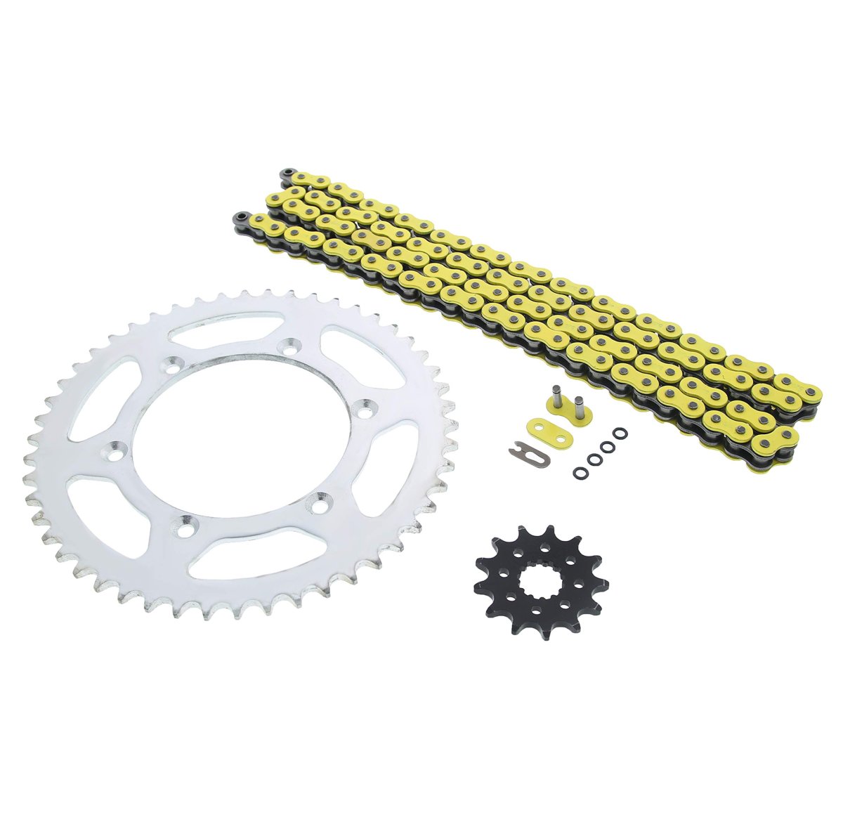 Yellow O Ring Chain Sprocket Silver 13 50 116l Fits 03-04 10-13 Yamaha Yz450f