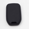 2pcs Black Rubber Key Fob Case Cover For Gmc Acadia Terrain Sierra And Chevrolet Silverado Hyq1aa 13584502 1551a-aa 5 Button 