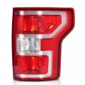 Rear Tail Lamp Light W O Bulbs Wiring Harness For Ford F150 2018-2020 Jl3z13404h Fo2801265 Rh Passenger Side Red Lens Chrome 