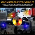 2pcs 17 Led Double Face Dual Revolution Amber Red Turn Signal And Marker To Blue Auxiliary Watermelon Lights Clear Lens With