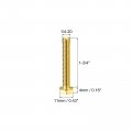 Uxcell Brass Hex Bolts 1 4-20x1-3 5pcs Fully Thread Grade 4 8 Solid Hexagon Head Bolt Machine Screws For Machinery
