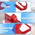 X Autohaux 3 Pcs Abs Plastic Red Interior Steering Wheel Cover Trim For Toyota Corolla 2020-2022 Inner Decoration Auto