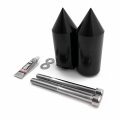 Motorcycle Aluminum Black Spike Billet Frame Sliders Protector For 2002-2003 Kawasak Zx9r P N Mt290-030-bk 
